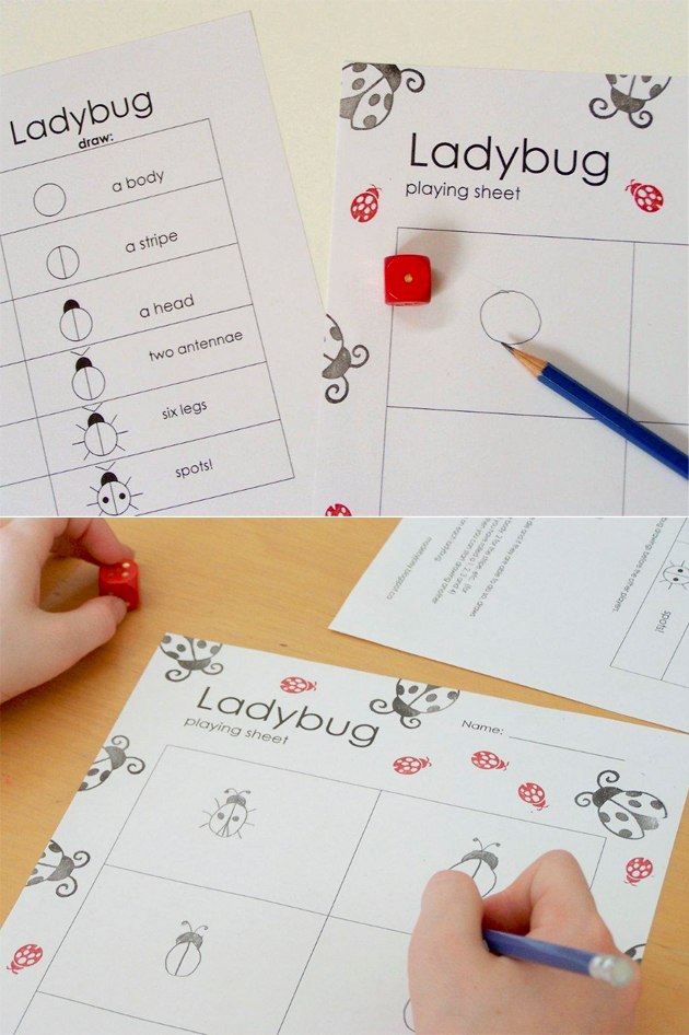 DIY Ladybug Dice Game