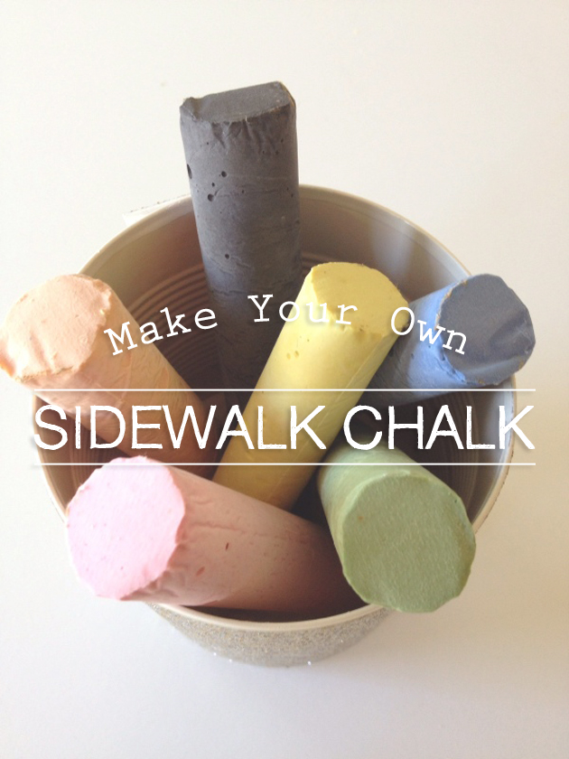 Make Your Own Sidewalk Chalk!