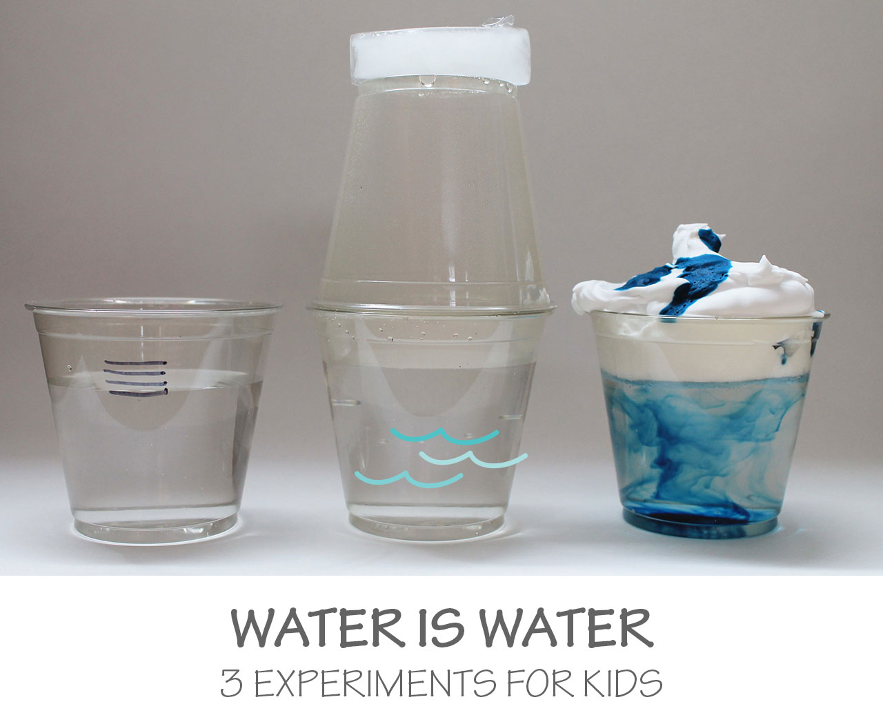 Water is Water: 3 Experiments for Kids